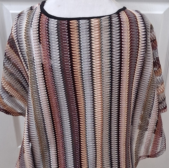 Apt.9 Striped Multicolor Poncho Top  Sizr L - Picture 13 of 14